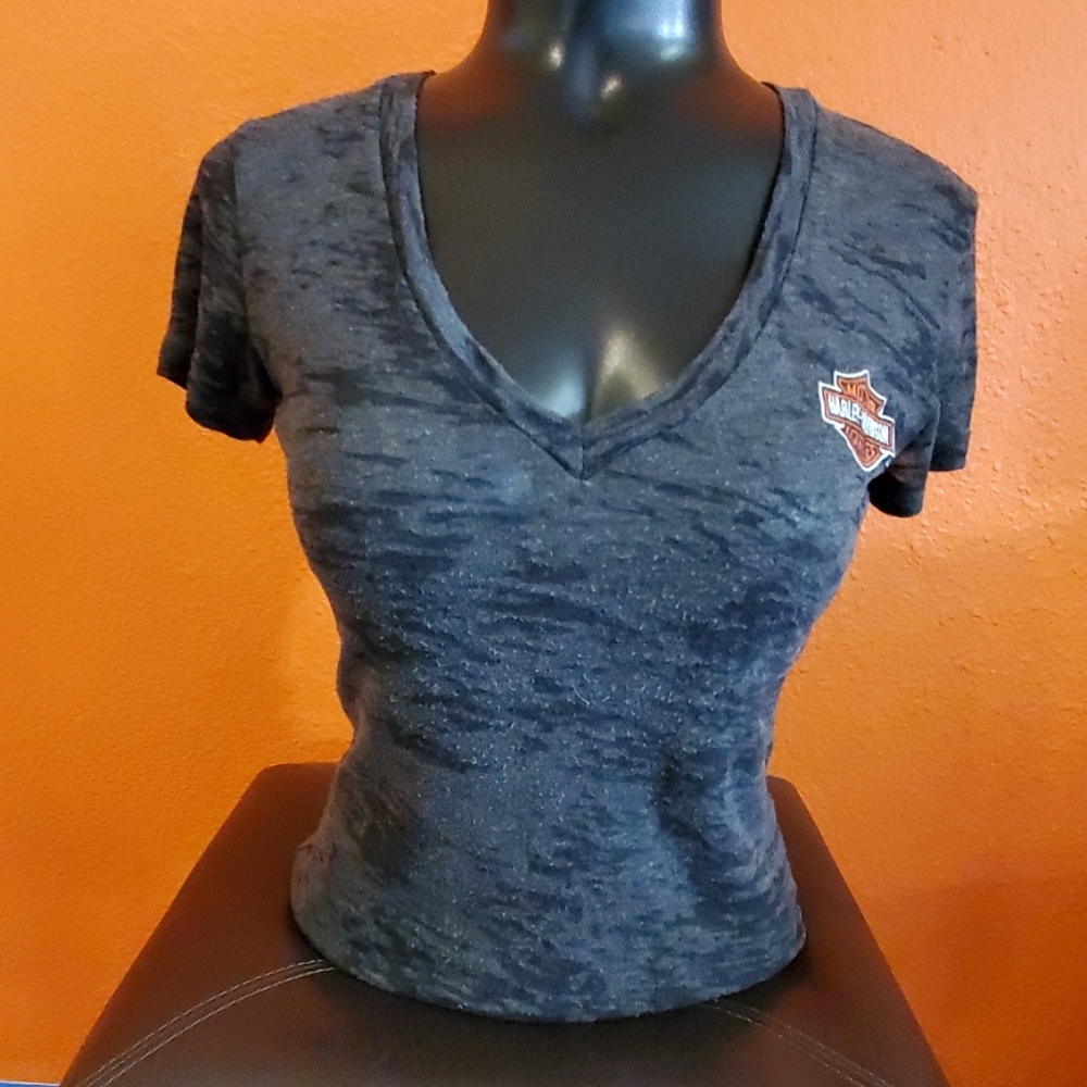 HD V-neck Burnout Tee